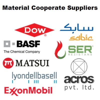 Fornecedores de matéria prima de polietileno