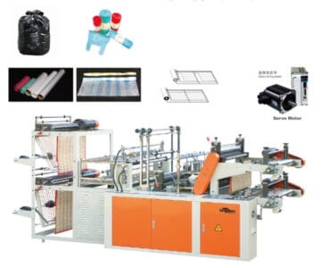 Máquina para hacer bolsas de basura en rollo