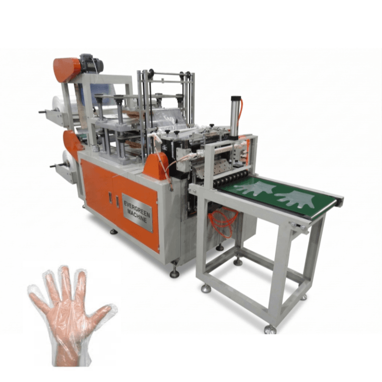Máquina para fabricar guantes de plásticos desechable