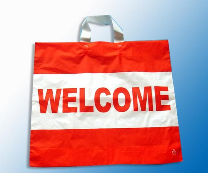 bolsas con manija de plástico