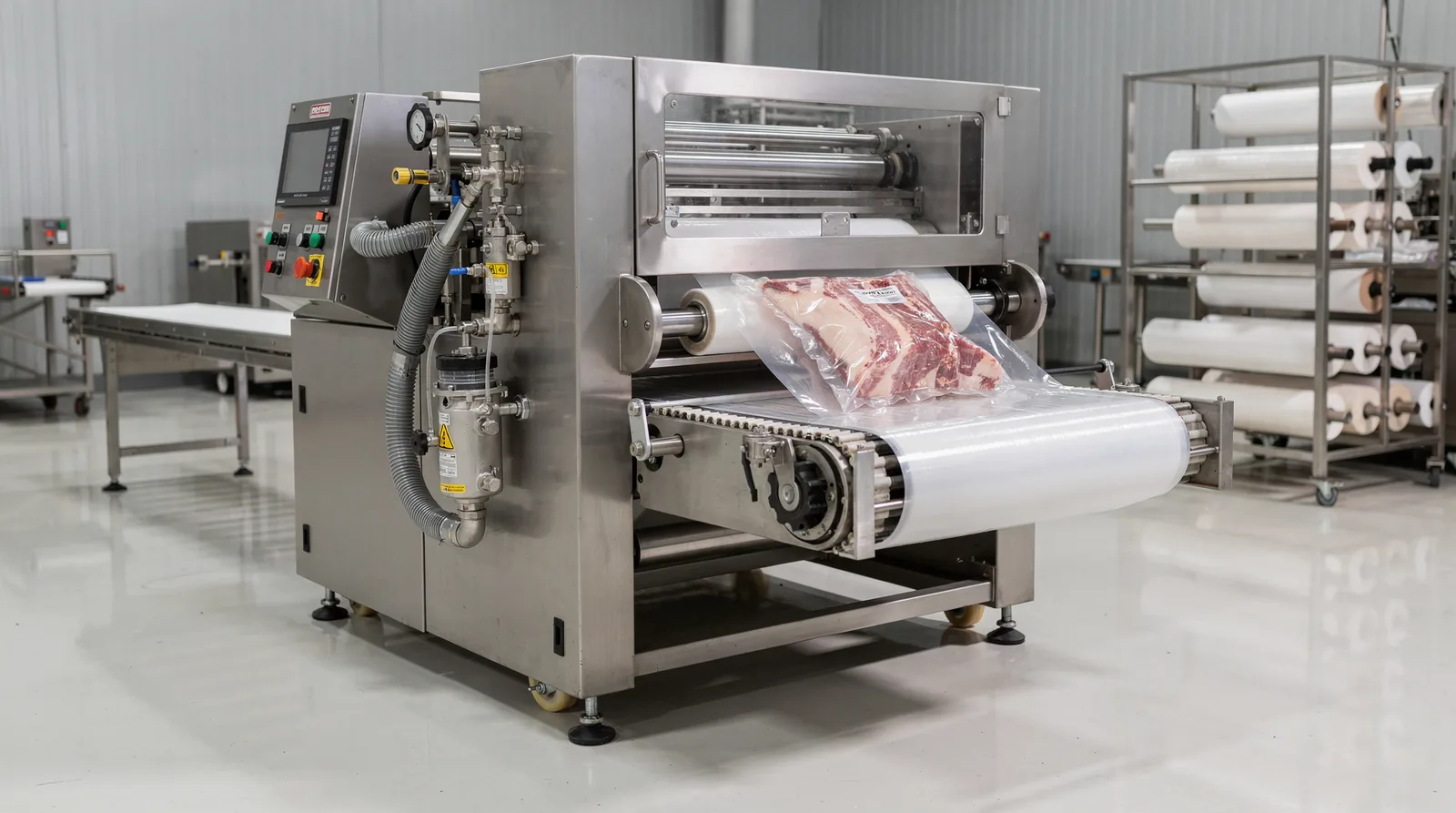 Extraer el aire del interior de una bolsa sellada mantiene los alimentos seguros y frescos